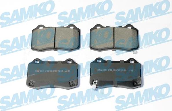 Samko 5SP2255 - Bremžu uzliku kompl., Disku bremzes www.autospares.lv