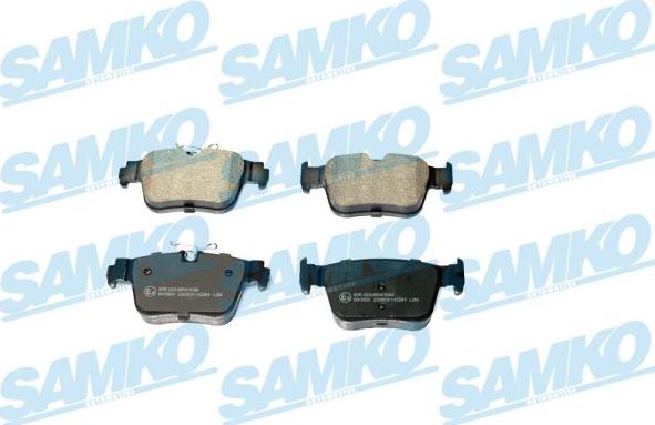 Samko 5SP2264 - Bremžu uzliku kompl., Disku bremzes www.autospares.lv