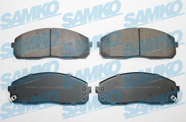 Samko 5SP2205 - Bremžu uzliku kompl., Disku bremzes www.autospares.lv