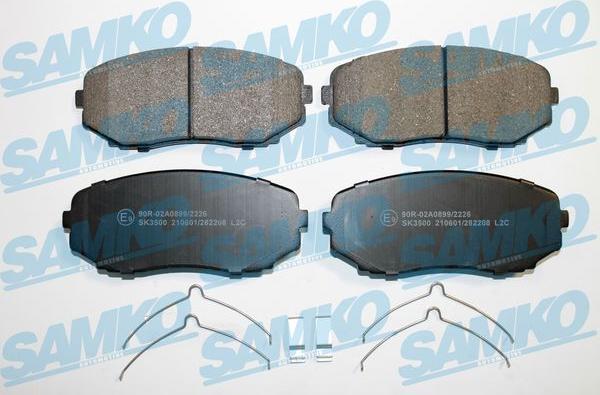 Samko 5SP2208 - Brake Pad Set, disc brake www.autospares.lv