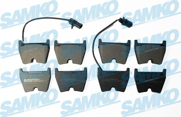 Samko 5SP2214 - Bremžu uzliku kompl., Disku bremzes www.autospares.lv