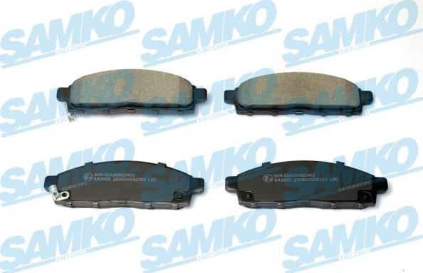 Samko 5SP2284 - Bremžu uzliku kompl., Disku bremzes www.autospares.lv