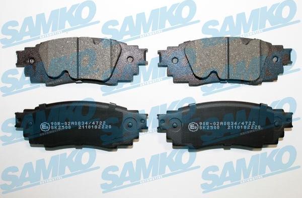 Samko 5SP2220 - Bremžu uzliku kompl., Disku bremzes www.autospares.lv