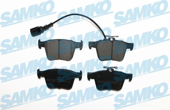 Samko 5SP2221 - Тормозные колодки, дисковые, комплект www.autospares.lv