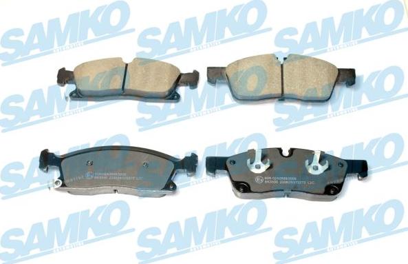 Samko 5SP2272 - Bremžu uzliku kompl., Disku bremzes www.autospares.lv