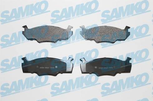 Samko 5SP227 - Bremžu uzliku kompl., Disku bremzes www.autospares.lv