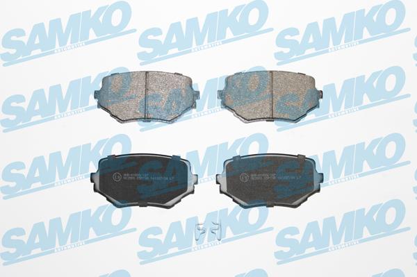 Samko 5SP798 - Тормозные колодки, дисковые, комплект www.autospares.lv