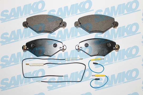 Samko 5SP793 - Тормозные колодки, дисковые, комплект www.autospares.lv