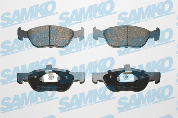 Samko 5SP740 - Bremžu uzliku kompl., Disku bremzes www.autospares.lv