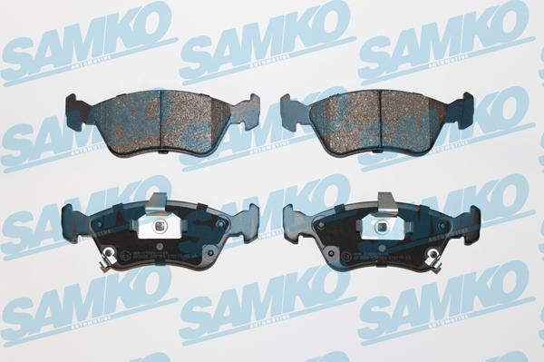 Samko 5SP709 - Тормозные колодки, дисковые, комплект www.autospares.lv