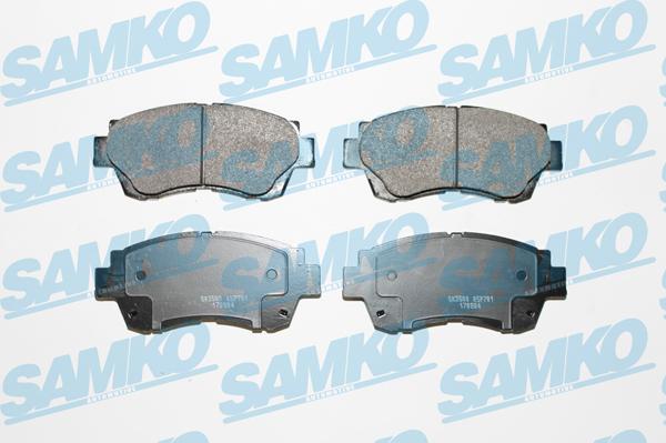 Samko 5SP701 - Тормозные колодки, дисковые, комплект www.autospares.lv