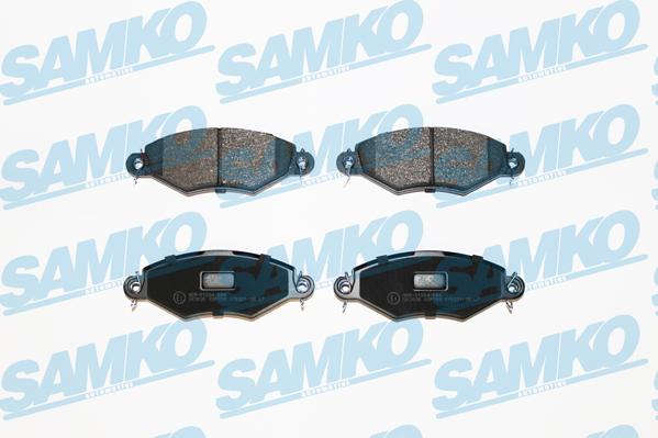 Samko 5SP708 - Тормозные колодки, дисковые, комплект www.autospares.lv