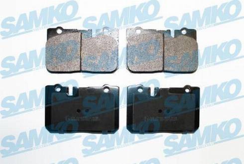 Samko 5SP702 - Тормозные колодки, дисковые, комплект www.autospares.lv