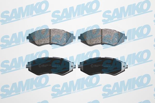 Samko 5SP710 - Тормозные колодки, дисковые, комплект www.autospares.lv