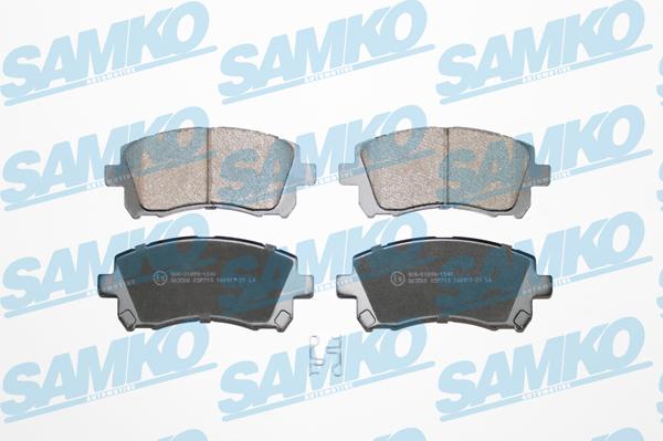 Samko 5SP713 - Тормозные колодки, дисковые, комплект www.autospares.lv