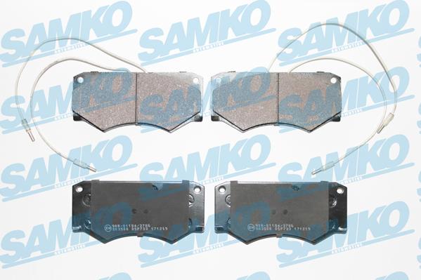 Samko 5SP733 - Bremžu uzliku kompl., Disku bremzes www.autospares.lv