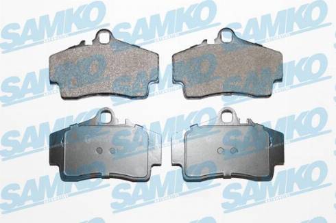 Samko 5SP727 - Тормозные колодки, дисковые, комплект www.autospares.lv