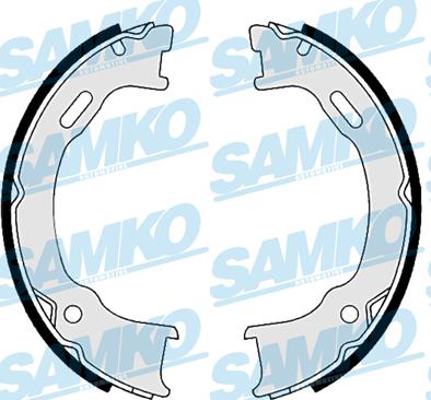 Samko 89560 - Bremžu loku komplekts www.autospares.lv