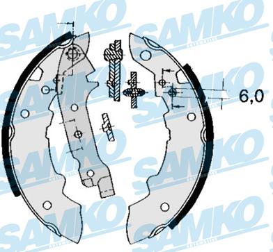 Samko 84470 - Bremžu loku komplekts www.autospares.lv