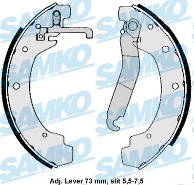 Samko 84570 - Bremžu loku komplekts www.autospares.lv