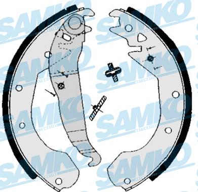 Samko 84650 - Brake Shoe Set www.autospares.lv