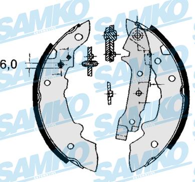 Samko 84320 - Brake Shoe Set www.autospares.lv