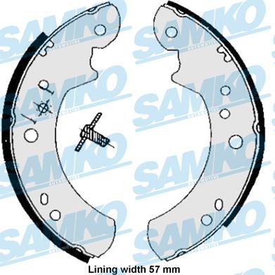 Samko 85060B - Bremžu loku komplekts autospares.lv