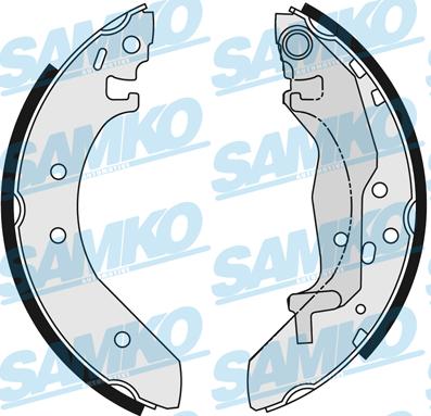 Samko 86040 - Комплект тормозных колодок, барабанные www.autospares.lv