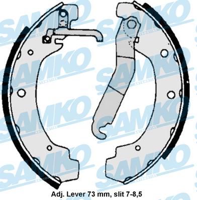 Samko 86740 - Bremžu loku komplekts www.autospares.lv