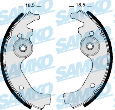 Samko 80670 - Bremžu loku komplekts www.autospares.lv