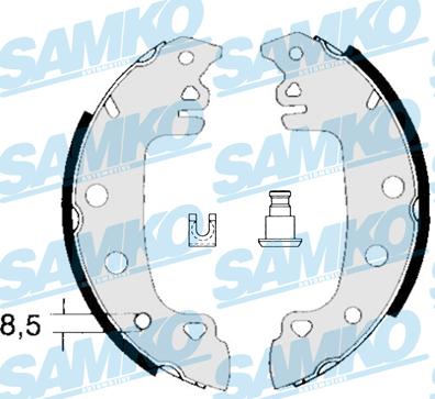 Samko 80770 - Bremžu loku komplekts www.autospares.lv