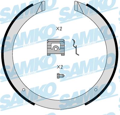 Samko 81098 - Bremžu loku komplekts www.autospares.lv