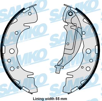 Samko 81061 - Bremžu loku komplekts www.autospares.lv