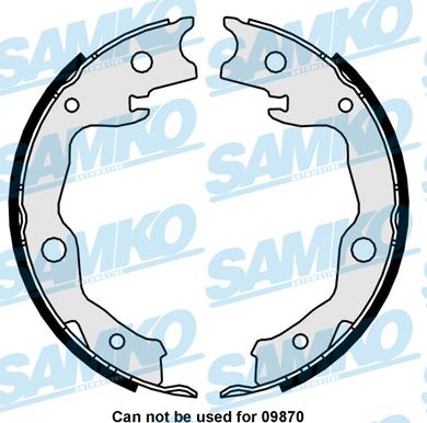 Samko 81034 - Brake Shoe Set www.autospares.lv