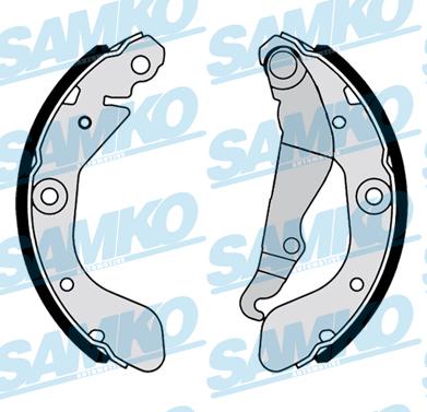 Samko 81168 - Brake Shoe Set www.autospares.lv