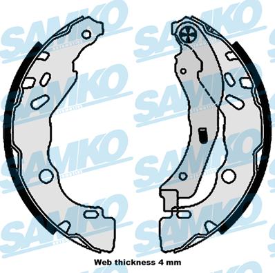 Samko 81109 - Brake Shoe Set www.autospares.lv