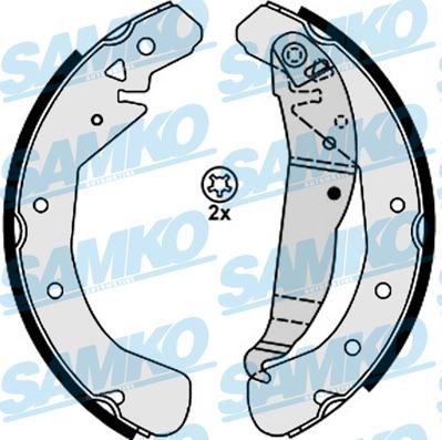 Samko 88210 - Brake Shoe Set www.autospares.lv