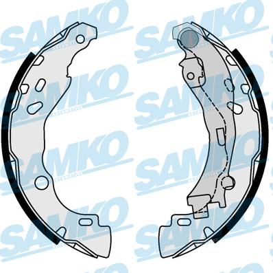 Samko 88700 - Комплект тормозных колодок, барабанные www.autospares.lv