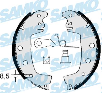 Samko 82971 - Bremžu loku komplekts autospares.lv