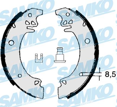 Samko 82750 - Brake Shoe Set www.autospares.lv