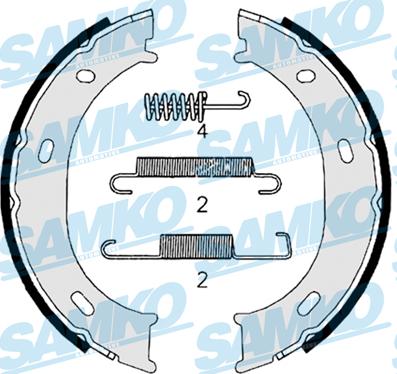 Samko 87959 - Bremžu loku komplekts www.autospares.lv