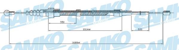 Samko C0953B - Trose, Stāvbremžu sistēma autospares.lv