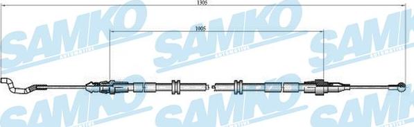 Samko C0969B - Trose, Stāvbremžu sistēma www.autospares.lv