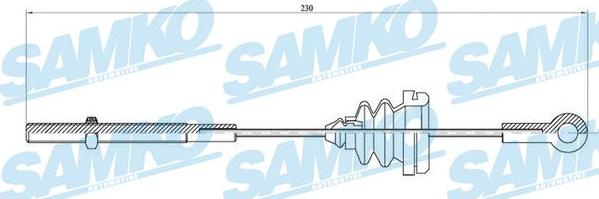 Samko C0904B - Trose, Stāvbremžu sistēma www.autospares.lv