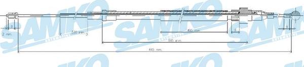 Samko C0938B - Trose, Stāvbremžu sistēma www.autospares.lv