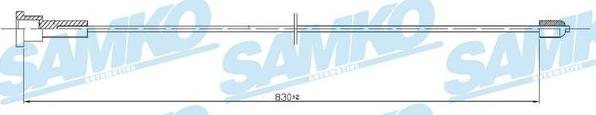 Samko C0553B - Trose, Stāvbremžu sistēma www.autospares.lv