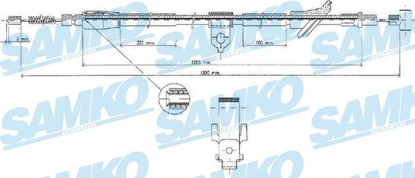 Samko C0529B - Trose, Stāvbremžu sistēma www.autospares.lv