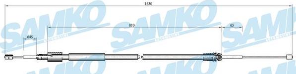 Samko C0098B - Trose, Stāvbremžu sistēma www.autospares.lv