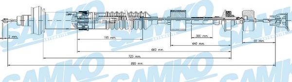 Samko C0028C - Trose, Sajūga pievads autospares.lv