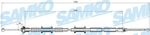 Samko C0169B - Trose, Stāvbremžu sistēma www.autospares.lv